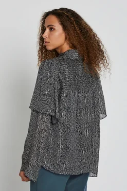 New Bruuns Bazaar LaurusBBPina blouse - Zwarte print