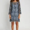 Online Bruuns Bazaar LentaBBKeira dress - Blue flower