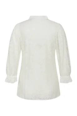 New Bruuns Bazaar MacluraBBImiras blouse - Sneeuwwitje