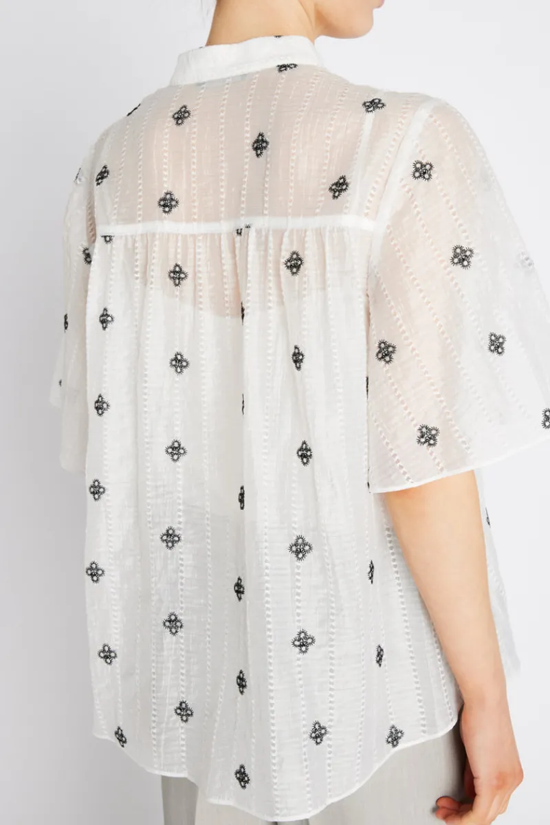 Clearance Bruuns Bazaar MarshBBMatela blouse - Snow White