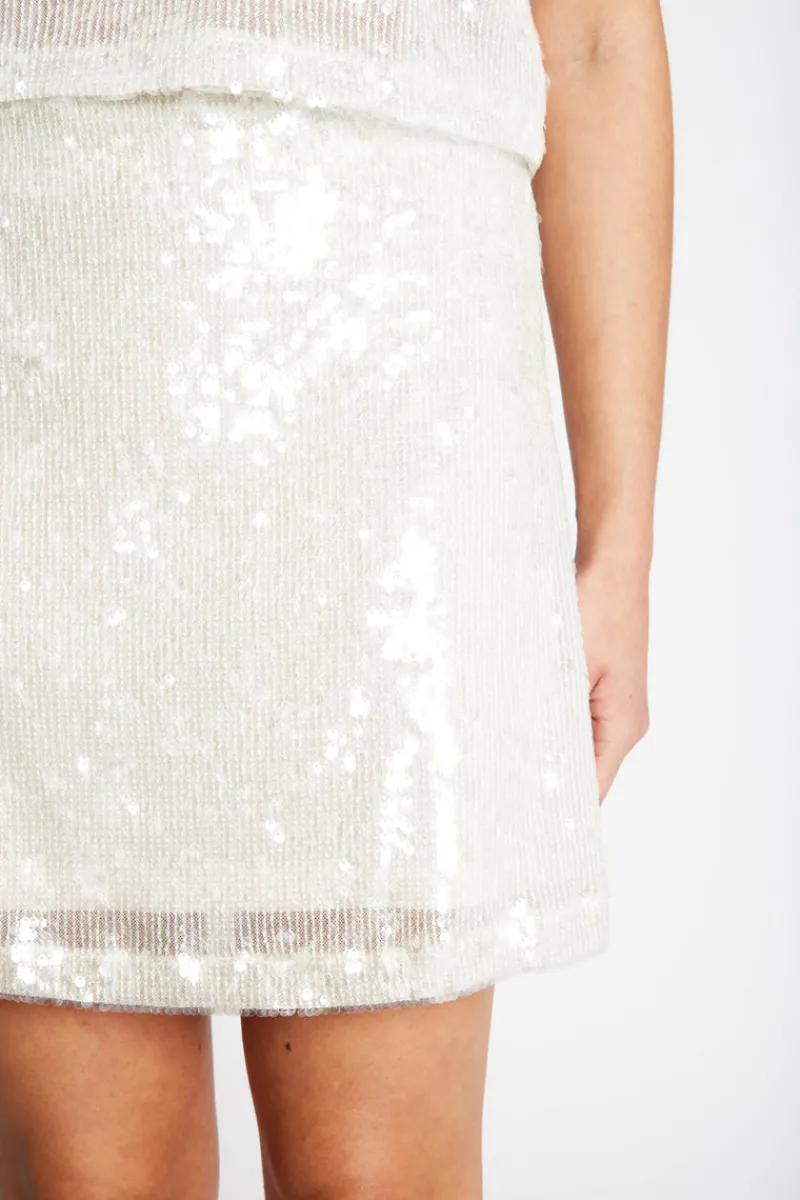 Fashion Bruuns Bazaar MossroseBBJoan skirt - White w Silver