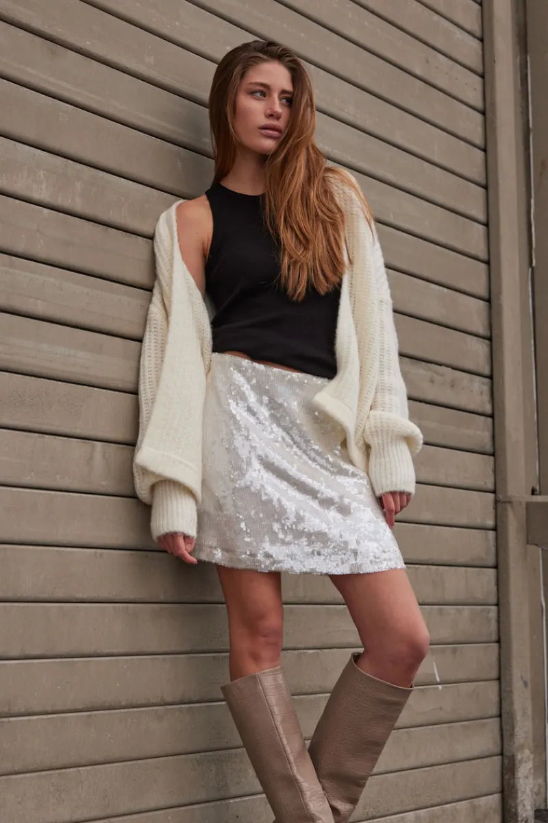 Fashion Bruuns Bazaar MossroseBBJoan skirt - White w Silver