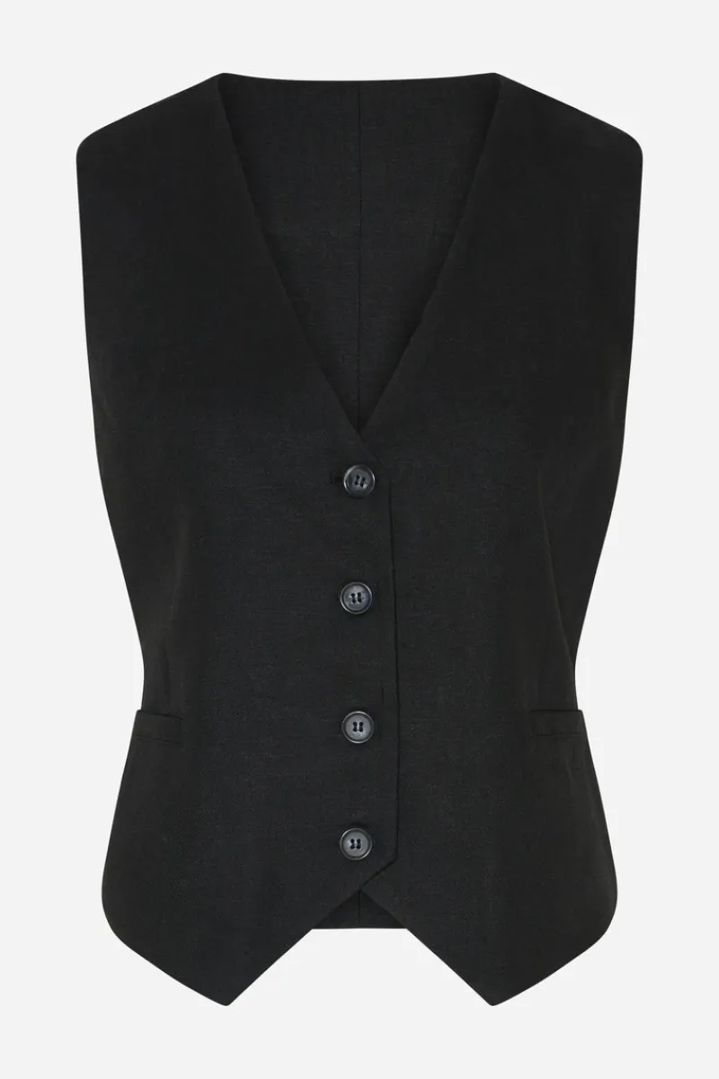 Fashion Bruuns Bazaar OxalisBBBielle Waistcoat - Black