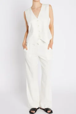Hot Bruuns Bazaar OxalisBBBielle Waistcoat - Snow White