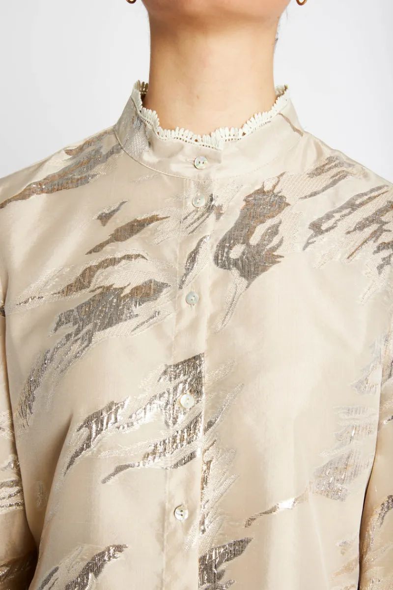 Online Bruuns Bazaar PlantagoBBCharlotta shirt - Light Gold