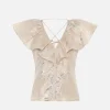 Clearance Bruuns Bazaar PlantagoBBOlla top - Light Gold