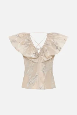 Clearance Bruuns Bazaar PlantagoBBOlla top - Light Gold