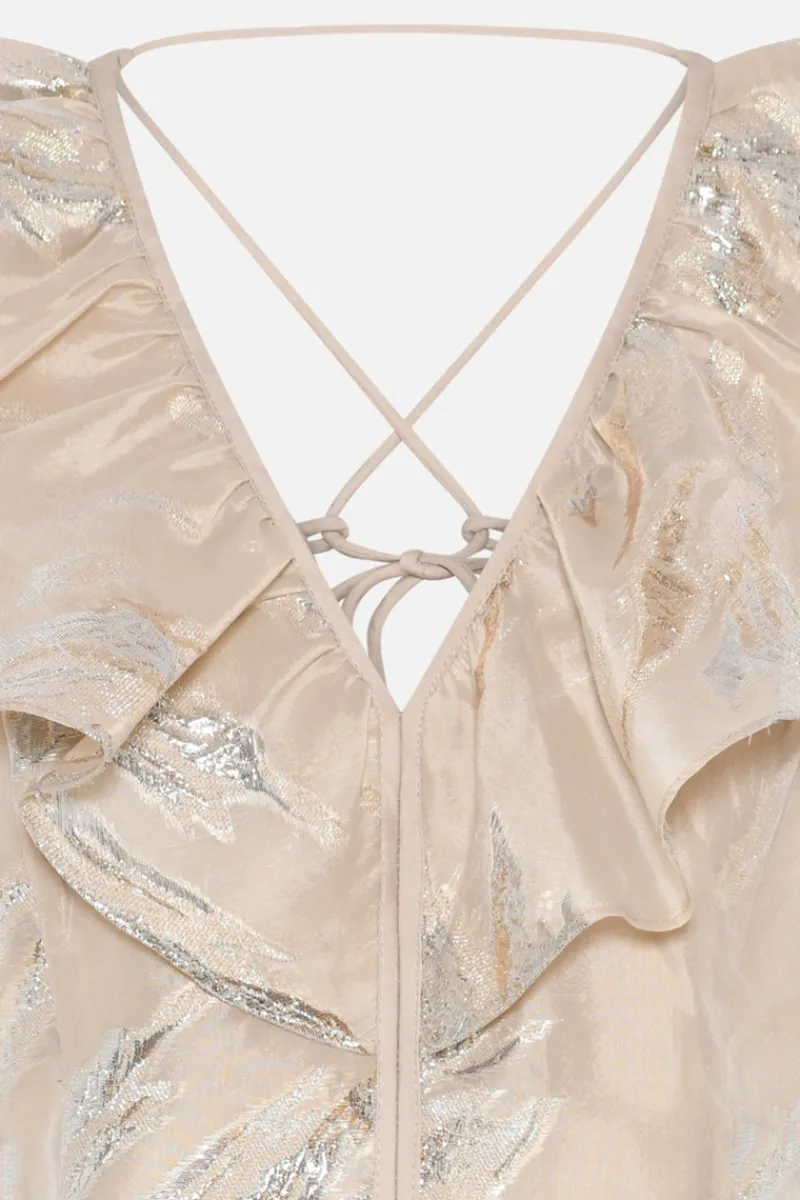 Clearance Bruuns Bazaar PlantagoBBOlla top - Light Gold