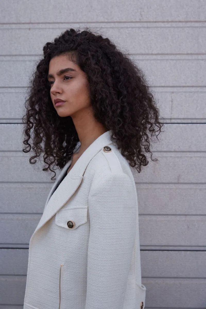 Outlet Bruuns Bazaar PlatanusBBYda blazer - Snow White