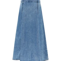 Online Bruuns Bazaar PlatieBBAliya skirt - Blue Denim