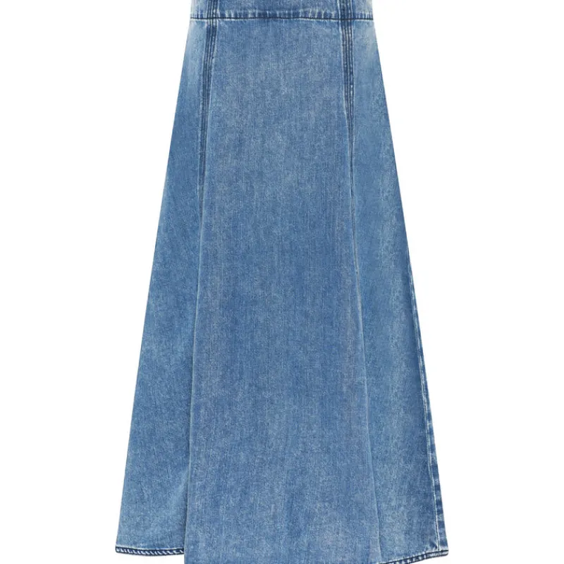 Online Bruuns Bazaar PlatieBBAliya skirt - Blue Denim