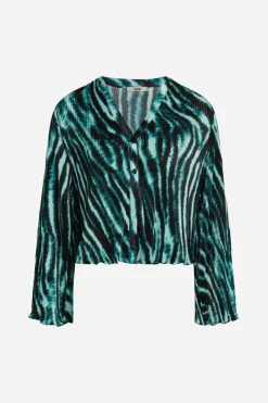 Outlet Bruuns Bazaar PleataBZRella overhemd - Blauwgroen groen