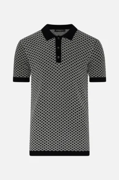Discount Bruuns Bazaar RiverBBSainter polo knit - Black