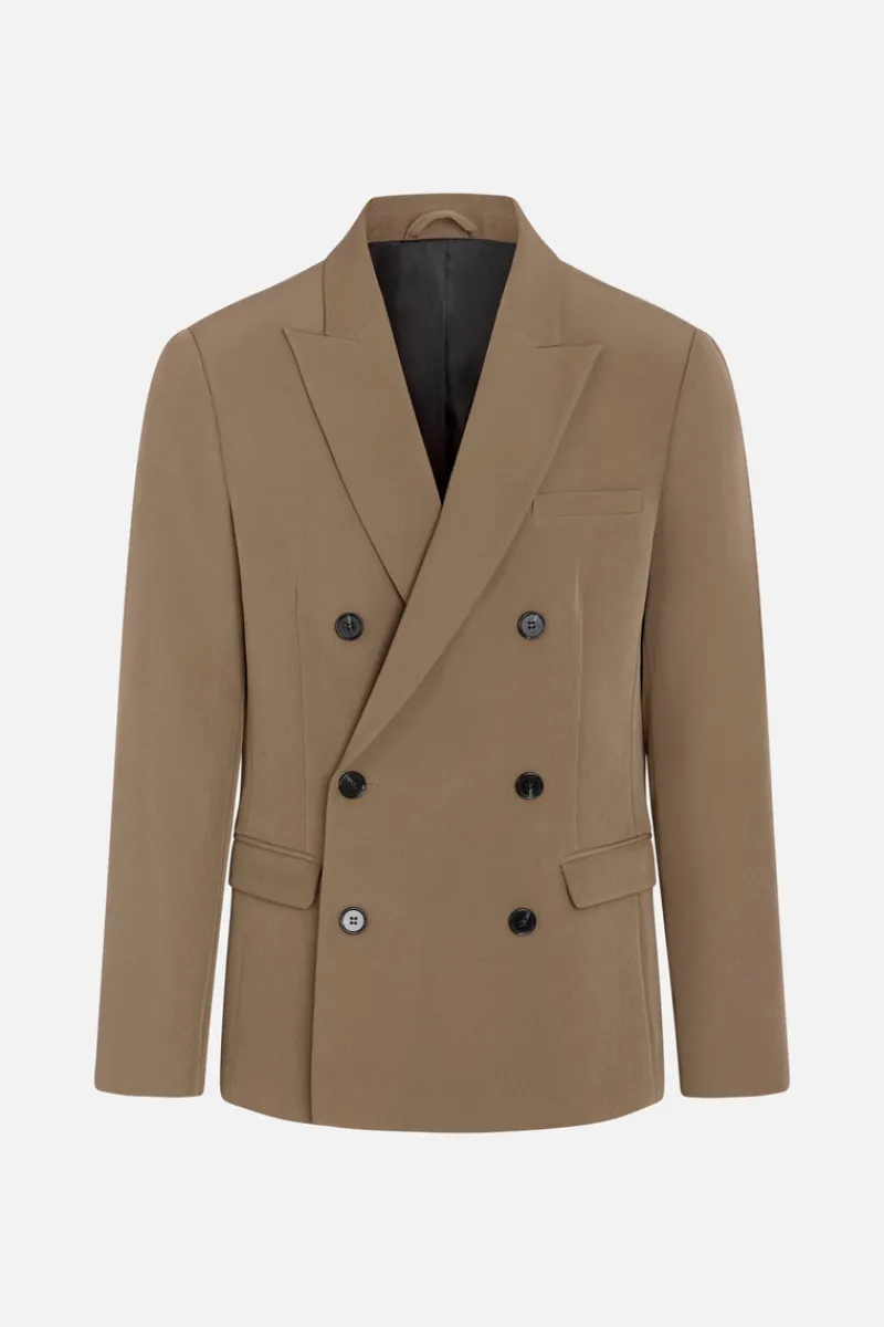 Discount Bruuns Bazaar RubenBBDouble Blazer - Toffee