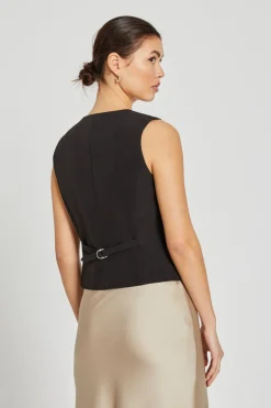 Online Bruuns Bazaar RubySusBBBielle gilet - Zwart