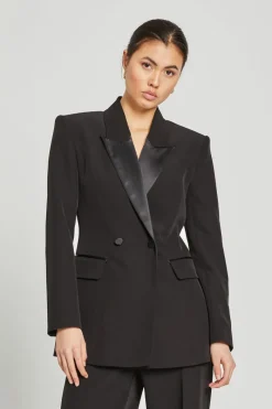 Discount Bruuns Bazaar RubysusBBTuxi blazer - Black