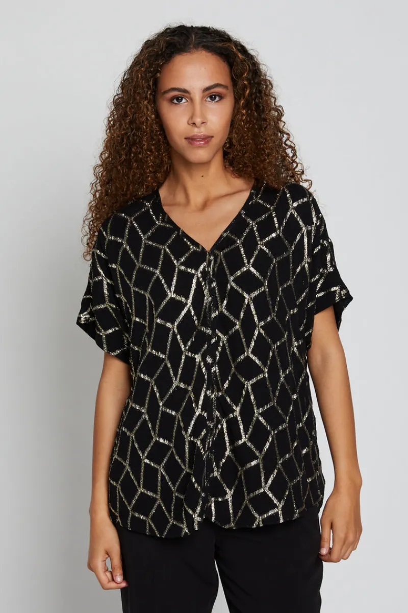 Discount Bruuns Bazaar ScomeBBPHinas blouse - Zwart