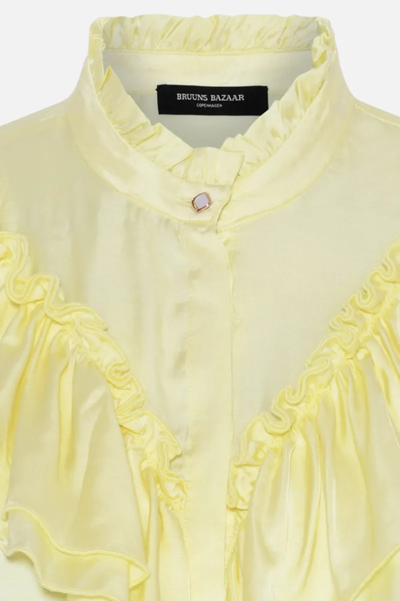 Discount Bruuns Bazaar SerotinaBBElenor shirt - Tender Yellow