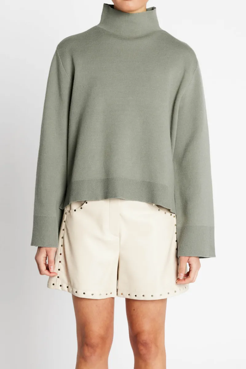 Clearance Bruuns Bazaar SimonaBBAda knit - Dusty Green
