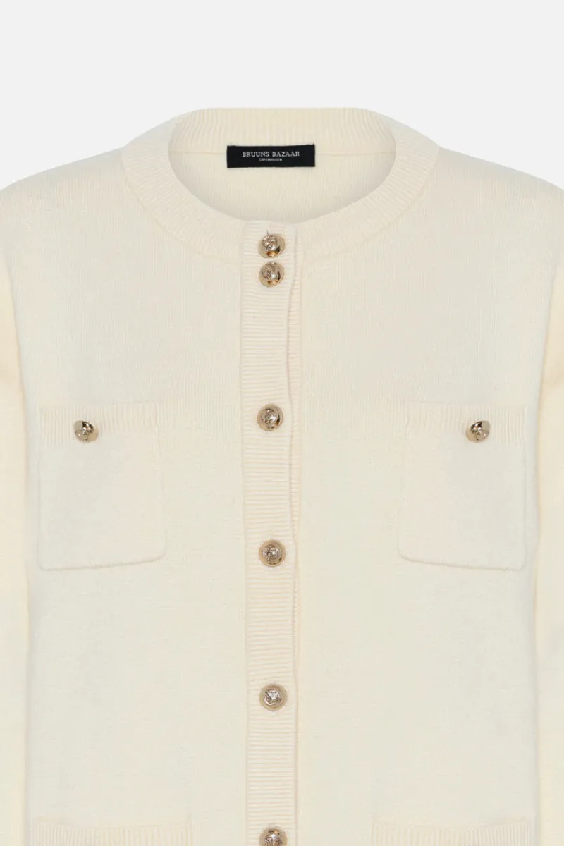 Hot Bruuns Bazaar SimonaBBCaili knit cardigan - Snow White