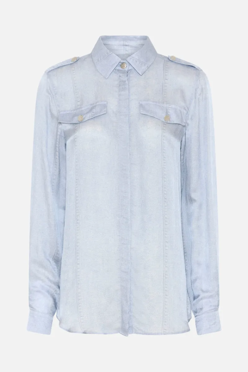 Online Bruuns Bazaar SinapsisBBVenjas shirt - Denim print