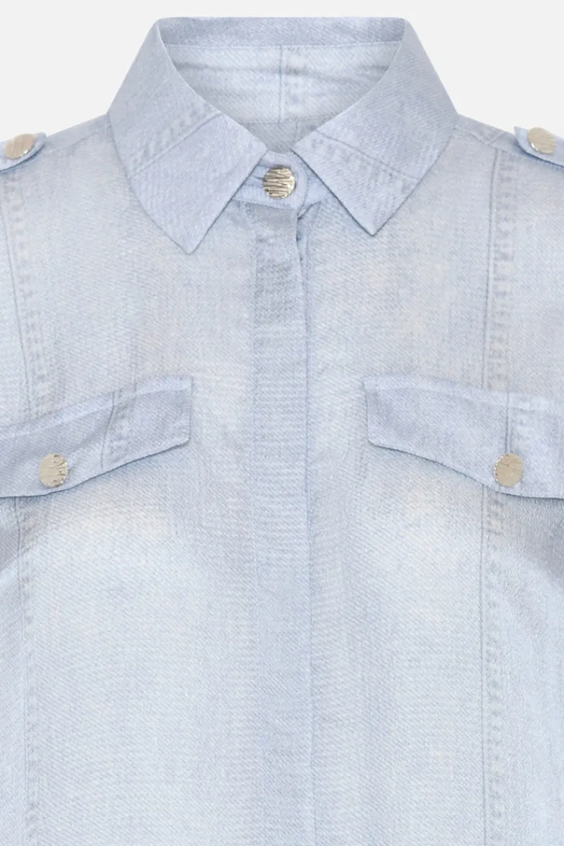 Online Bruuns Bazaar SinapsisBBVenjas shirt - Denim print