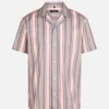 Hot Bruuns Bazaar SkyBBHomer shirt - Gestreepte flamingo