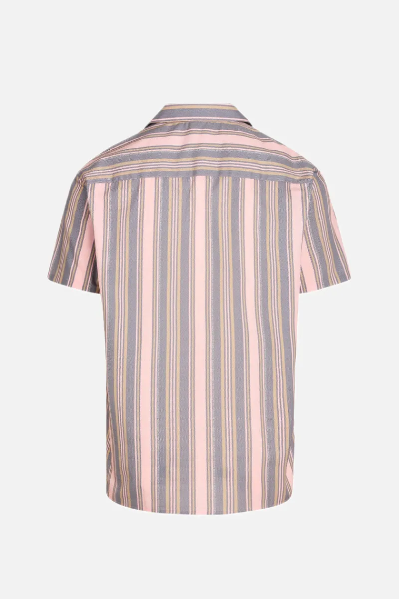Hot Bruuns Bazaar SkyBBHomer shirt - Gestreepte flamingo