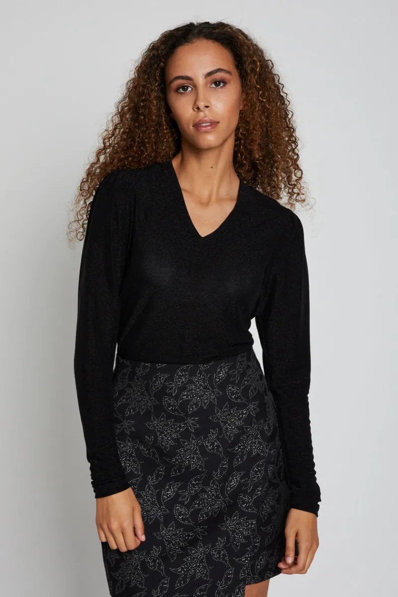 Hot Bruuns Bazaar SmeerwortelBBAvalon blouse - Zwart