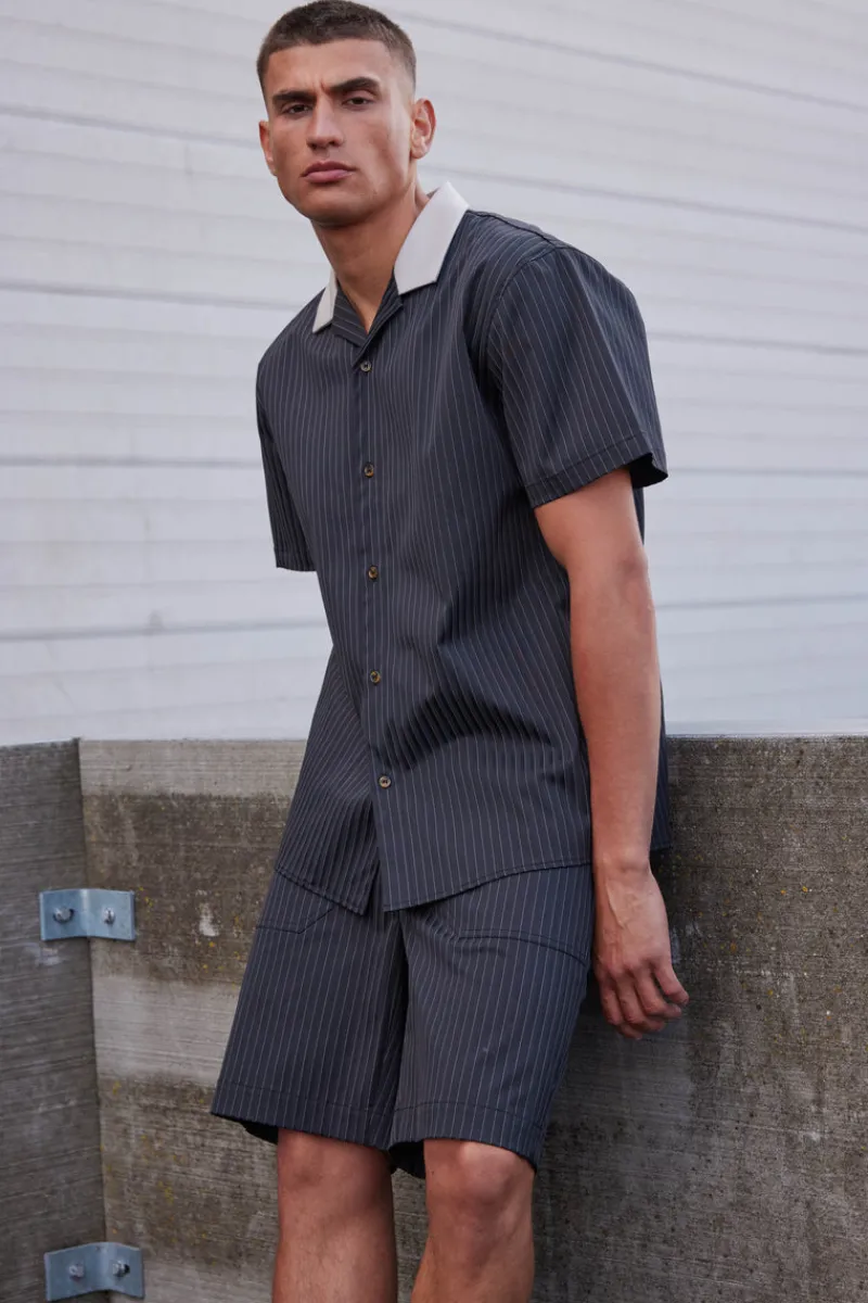 Sale Bruuns Bazaar SpecsBBHonor SS shirt - Black stripe
