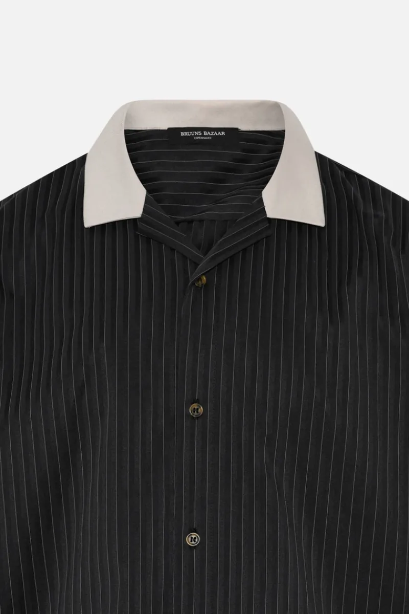 Sale Bruuns Bazaar SpecsBBHonor SS shirt - Black stripe