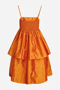 Fashion Bruuns Bazaar TafettaBZDroomjurk - Orange Flame