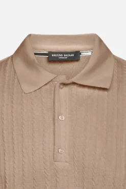 Fashion Bruuns Bazaar TwistedBBGonzales poloshirt - .Zand