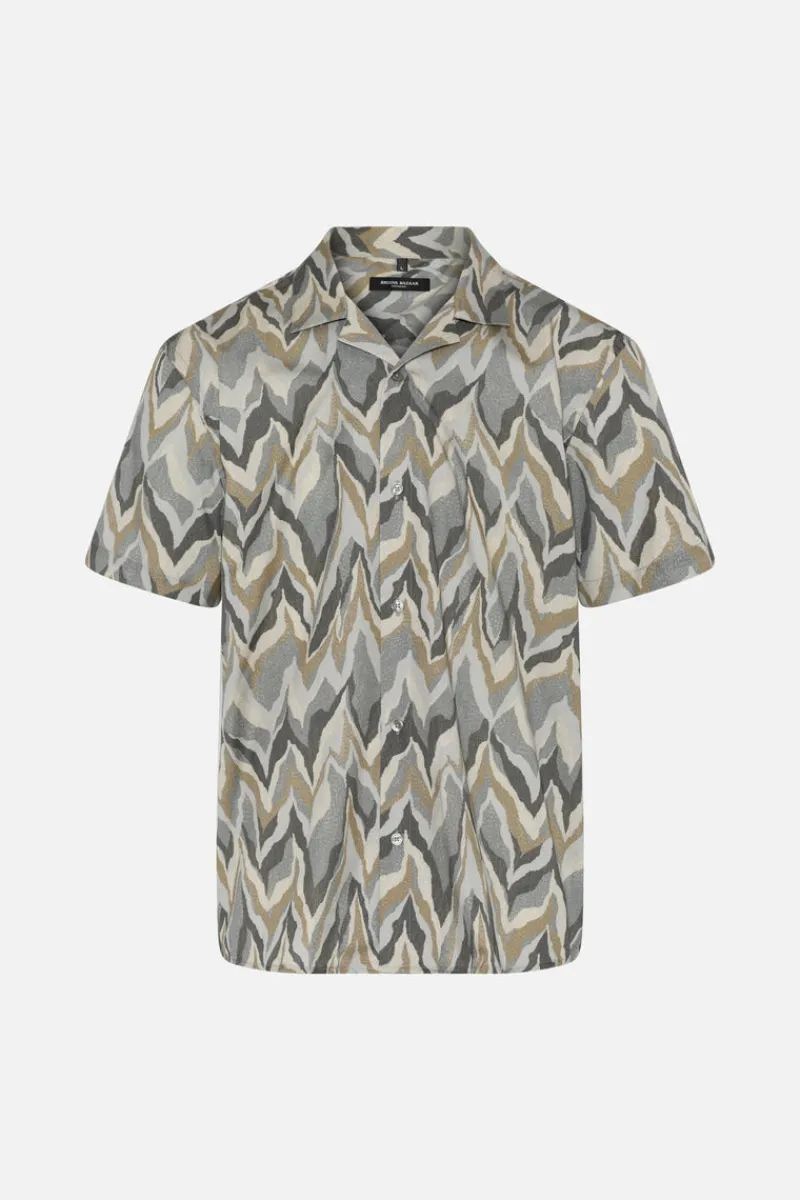Discount Bruuns Bazaar VanBBHomer AOP shirt - Chevron
