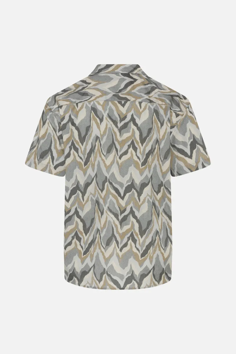 Discount Bruuns Bazaar VanBBHomer AOP shirt - Chevron