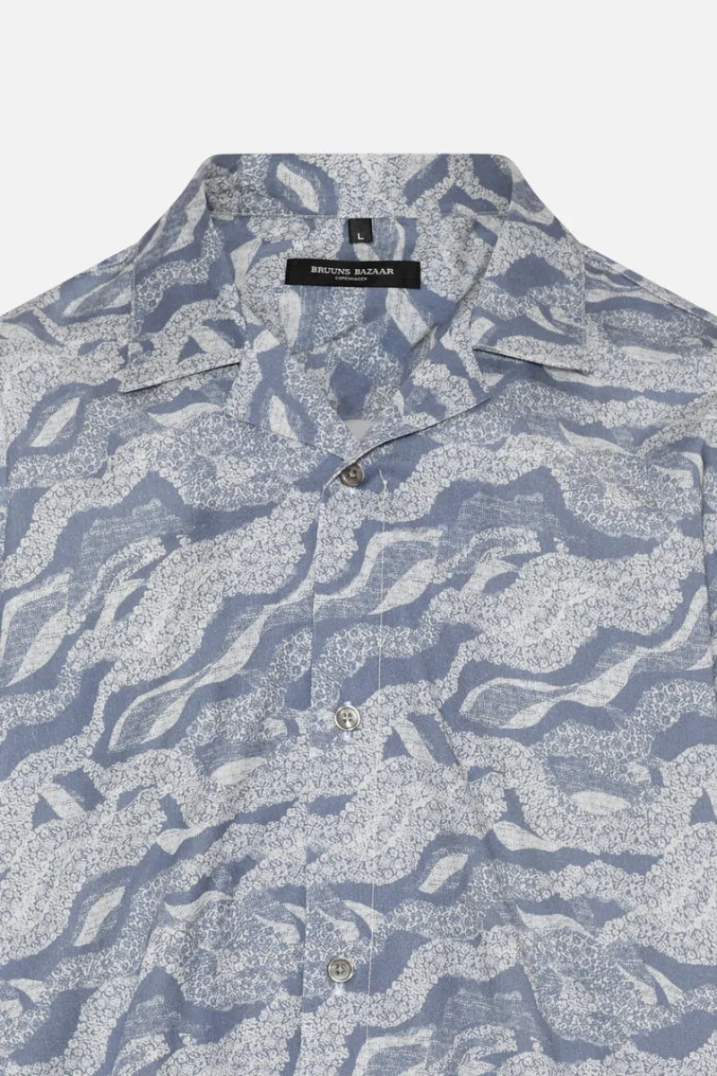 Hot Bruuns Bazaar VanBBHomer AOP shirt - Cloudflower