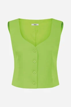 Discount Bruuns Bazaar VibeBZIkka vest - Limoen