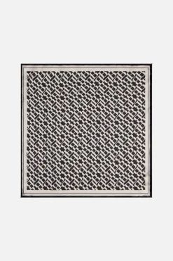 Sale Bruuns Bazaar ZijdenBBsjaal 90x90cm - BBLogo zwart
